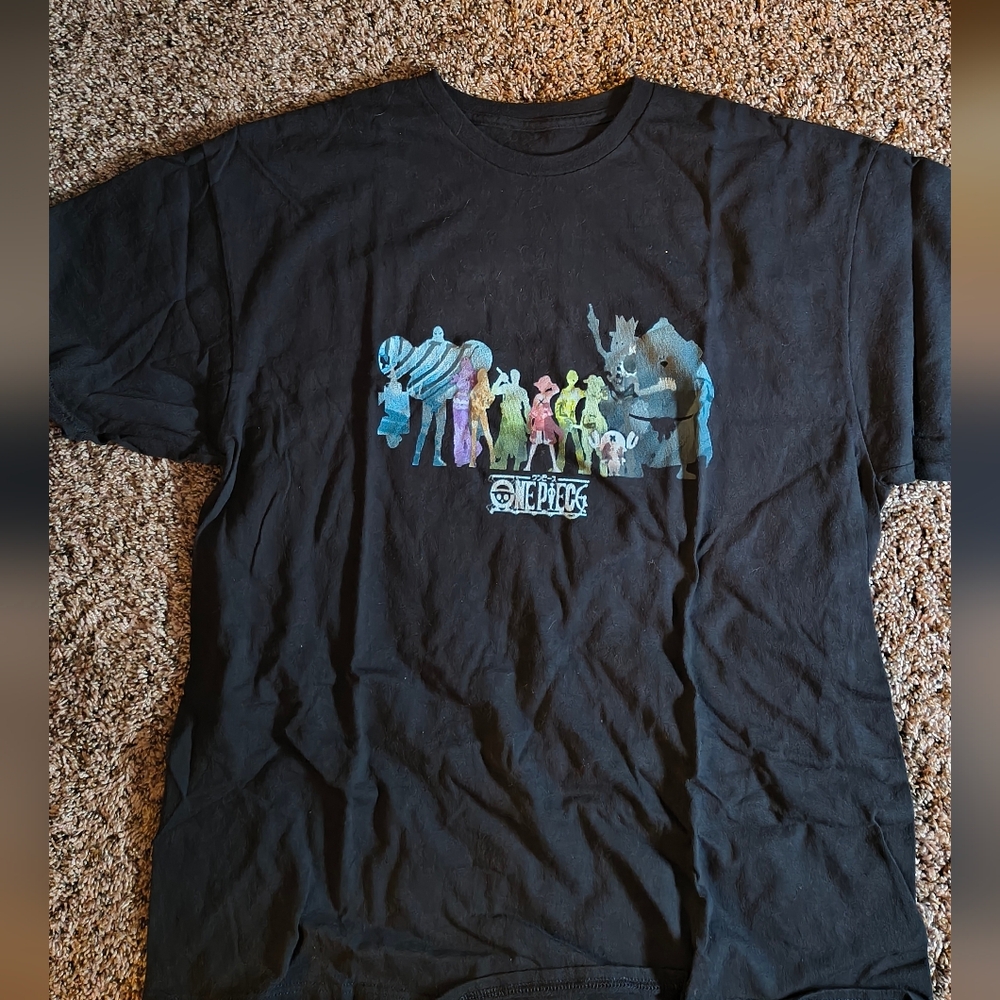 Black One Piece Graphic T-Shirt